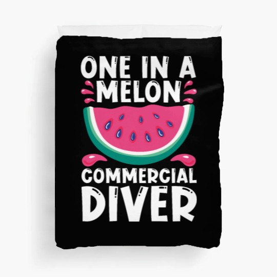 Diving Diver Melon Commercial Diving Duvet Covers