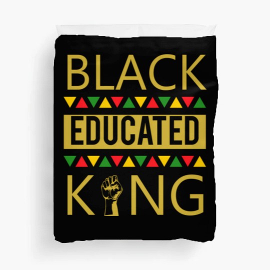 Black Educated King Black African American Duvet Covers