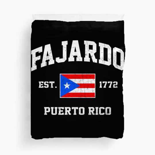 Fajardo Puerto Rico Boricua Flag Athletic Style Duvet Covers