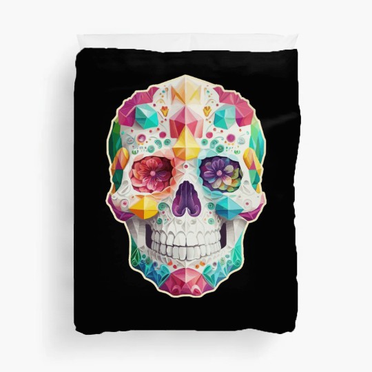 Jeweled Sugar Skull Duvet Covers
