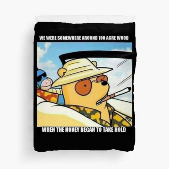 Can't stop here, its pooh country Duvet Covers