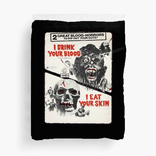 Drink Blood Halloween Monster Horror Movie Duvet Covers