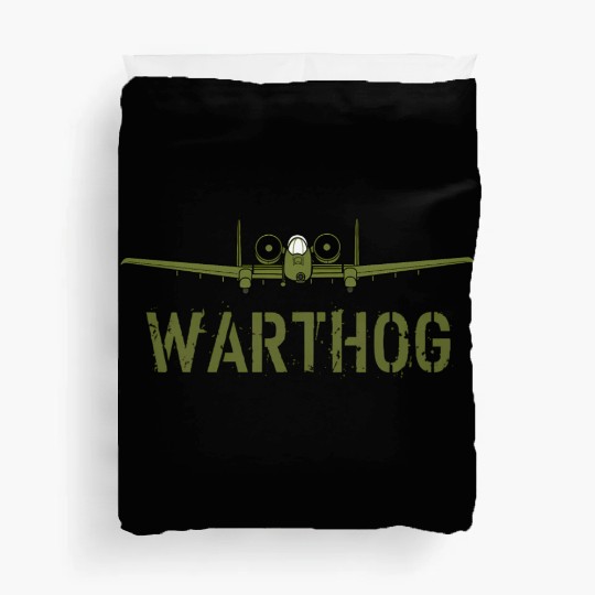 Olive Green A-10 Warthog Art-Usa Military Jets Duvet Covers