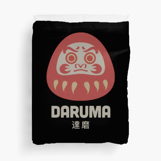 Daruma Doll Japan Zen Buddhism Daruma Duvet Covers