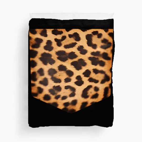 Leopard Print Pocket Falls For Duvet Covers