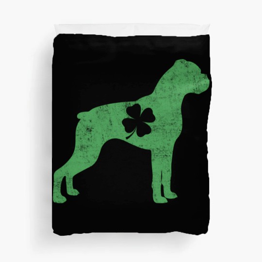 Awesome Boxer Saint Patrick'S Day Dog Dad Mom Duvet Covers