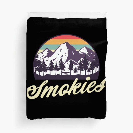 Retro Lake Tahoe Mountains Distressed Duvet Covers