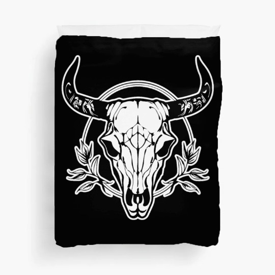 Cow Skull Boho Duvet Covers