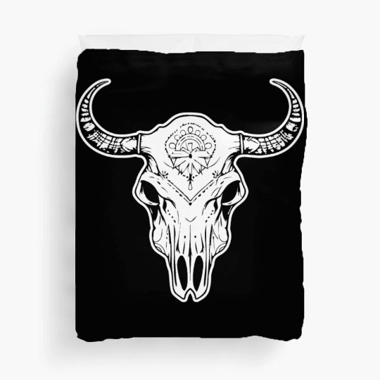 Cow Skull Boho Duvet Covers