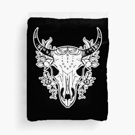 Cow Skull Boho Duvet Covers