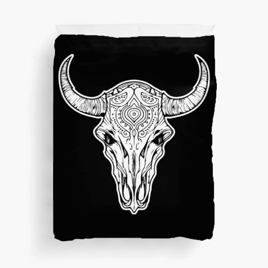 Cow Skull Boho Duvet Covers