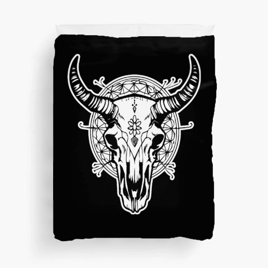 Cow Skull Boho Duvet Covers