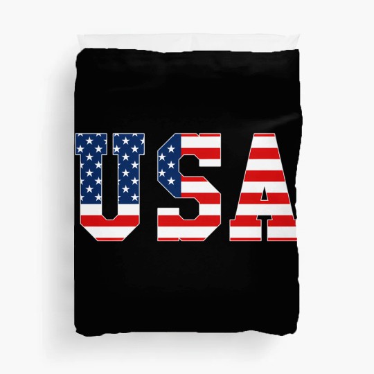 Usa Patriotic American Flag Red White Blue Duvet Covers