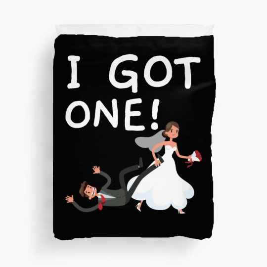 Bride And Groom Wedding Day Marriage Just Married Duvet Covers