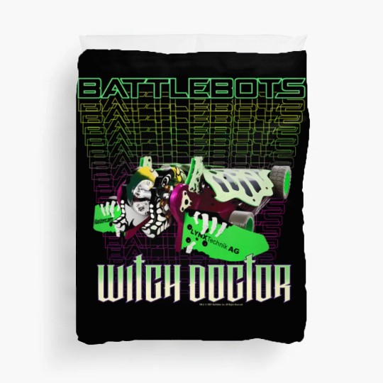 Battlebots Robot Witch Doctor Logo Stack Duvet Covers