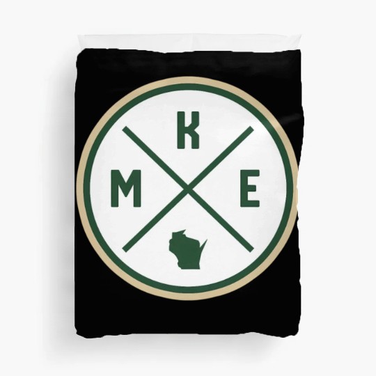 Milwaukee Circle Patch Green Duvet Covers