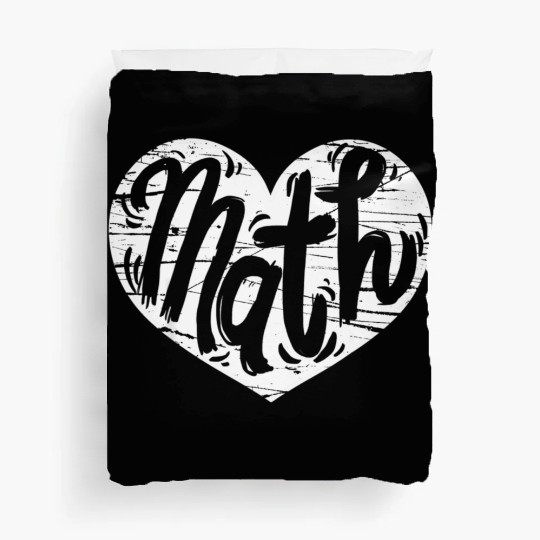 Math Heart Math Teacher He Duvet Covers