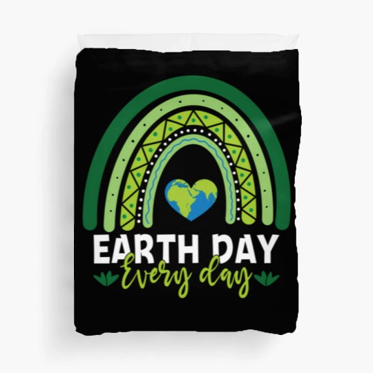 Earth Day Teacher Earth Day Everyday Rainbow Duvet Covers