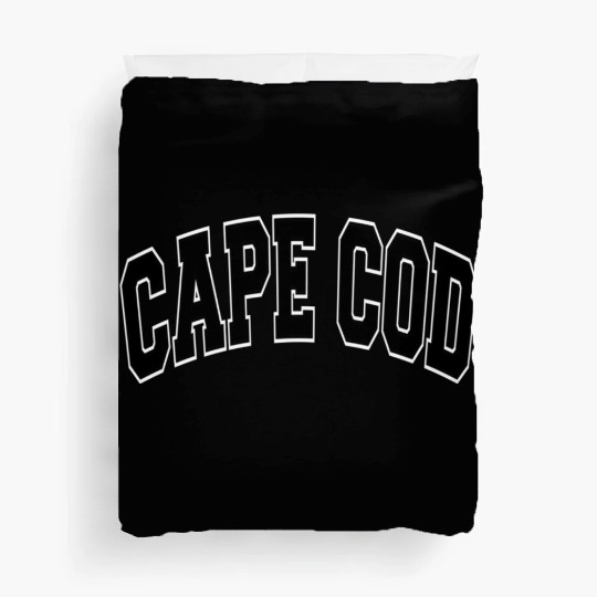 Cape Cod Massachusetts Varsity Style Black Text Duvet Covers