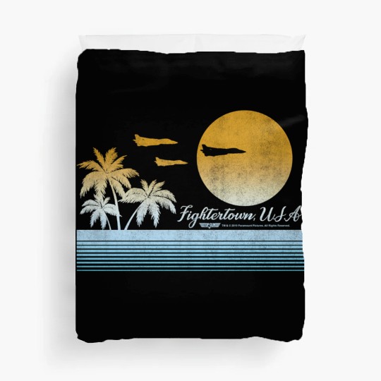 Top Gun Fightertown Usa Sunset Duvet Covers