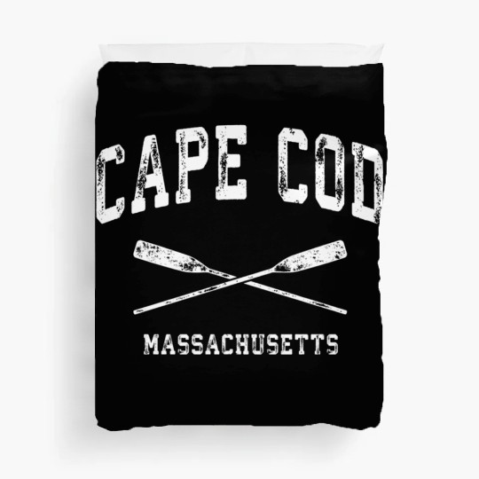 Cape Cod Massachusetts Nautical Crossed Oars Duvet Covers