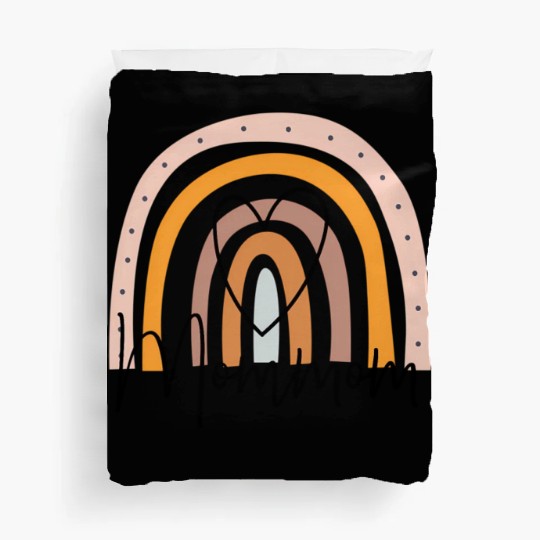 Mommom Rainbow Heart Grandma Mother'S Day Duvet Covers