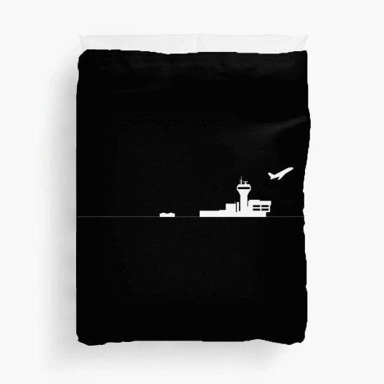 Air Traffic Control Tower Airport Atc Duvet Covers