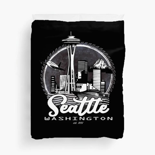 Seattle Pacific Northwest Emerald City Duvet Covers