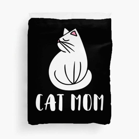 Cat Mom Kitty Cats Moms Crazy Cat Lady Duvet Covers