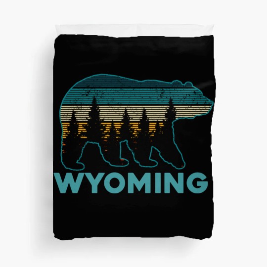 Wyoming Grizzly Bear Nature Hiking Duvet Covers