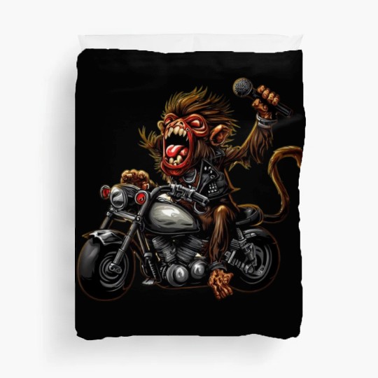 zombie Raider Monkey Duvet Covers