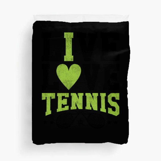 Live Love Tennis And Tennis Fan Duvet Covers