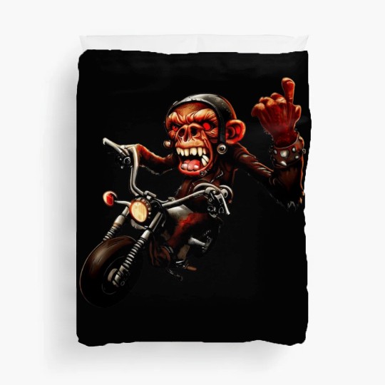 Zombie Raider Monkey Rockstar Duvet Covers