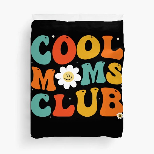 Cool Moms Club Groovy Hippie Theme Mother Day Duvet Covers