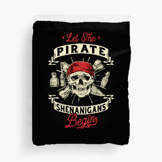 Let The Pirate Shenanigans Begin - Crossbones Duvet Covers