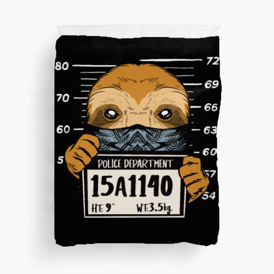 Sloth Mugshot Duvet Covers
