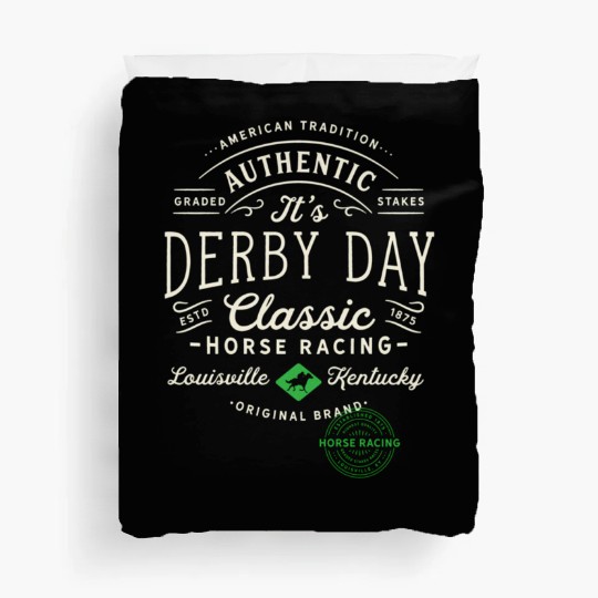 Derby Day Louisville Kentucky Horse Racing Duvet Covers