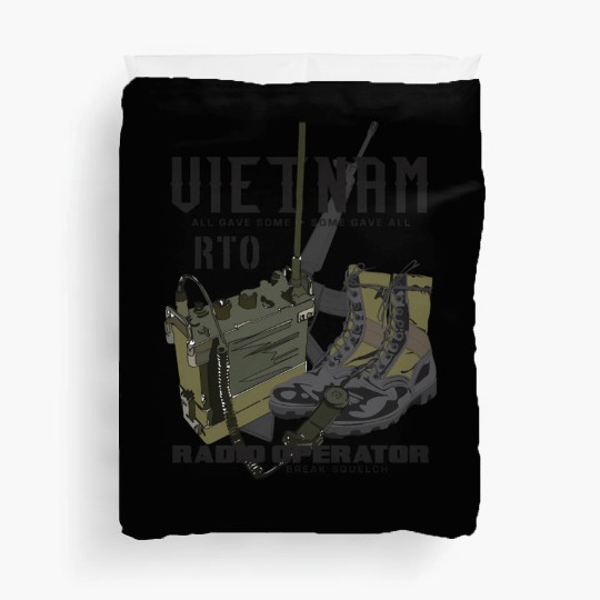 Vietnam Veteran Radio Operator Duvet Covers