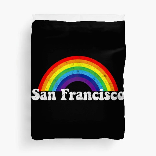 San Francisco LGBTQ Gay Pride Rainbow Premium Duvet Covers