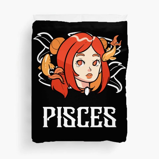 Pisces Horoscope Astrology Tarot Card Star Sign Duvet Covers