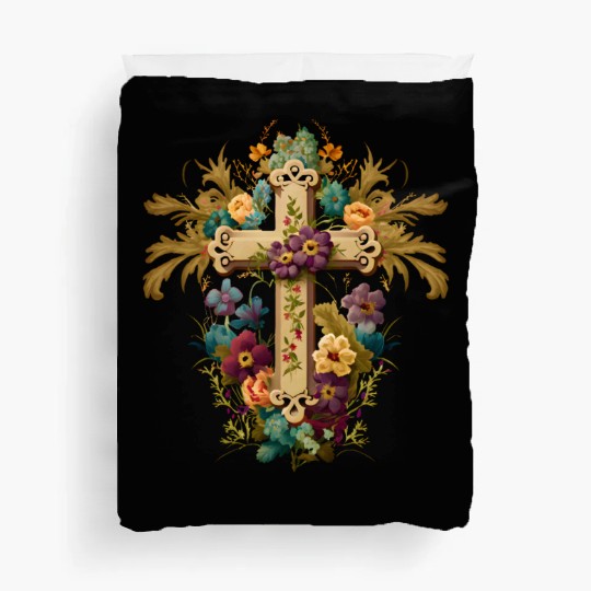 Jesus Cross Painting Duvet Covers