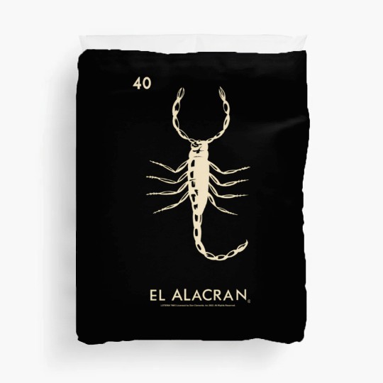 Loteria El Alacran Scorpion Duvet Covers