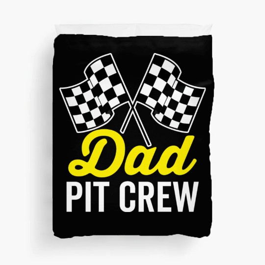 Dad Pit Crew For Racing Party Costume Duvet Covers