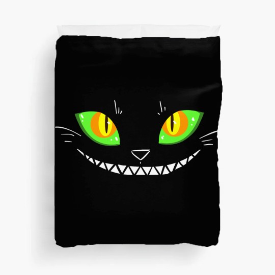 Creepy Cat Face Duvet Covers