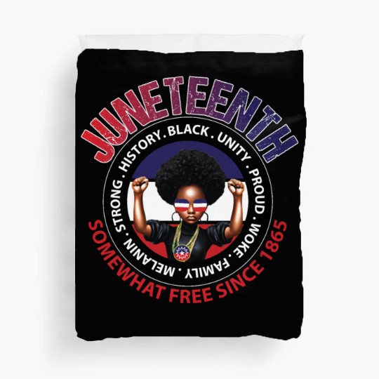 Juneteenth Red White and Blue Power Duvet Covers