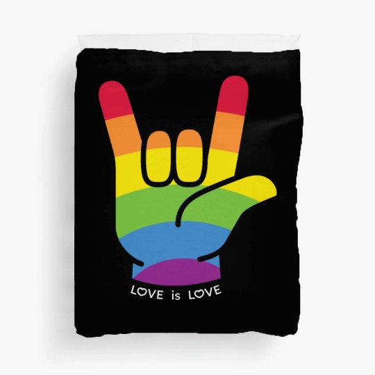 Love is Love Gift Ideas for LGBTQIA+ Pride Month Duvet Covers