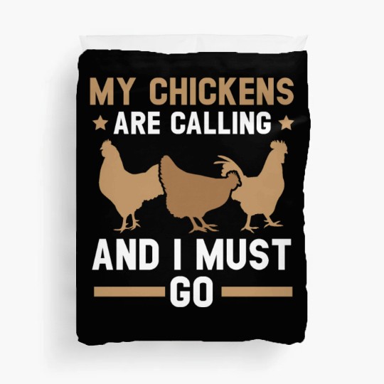 Chicken Farmer Chicken Whisperer Farm Animal Duvet Covers