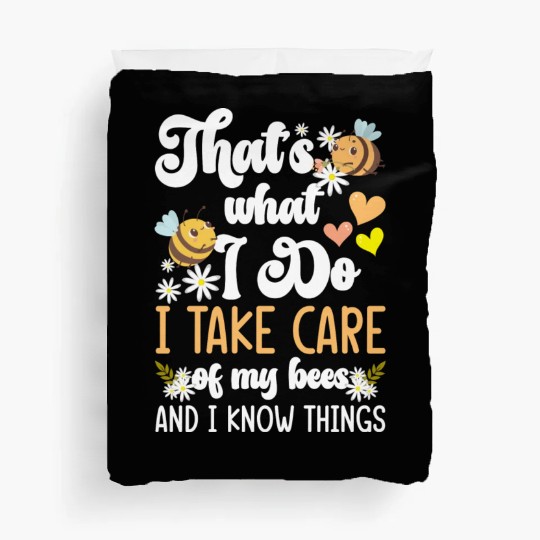 Beekeeper Flower Sting Protection Of Species Duvet Covers