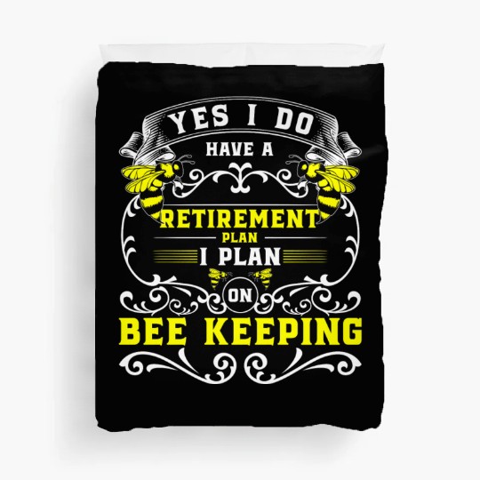 Beekeeper Flowers Cute Animal Protection Duvet Covers