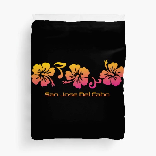 San Jose Del Cabo Mexico Hibiscus Souvenir Duvet Covers
